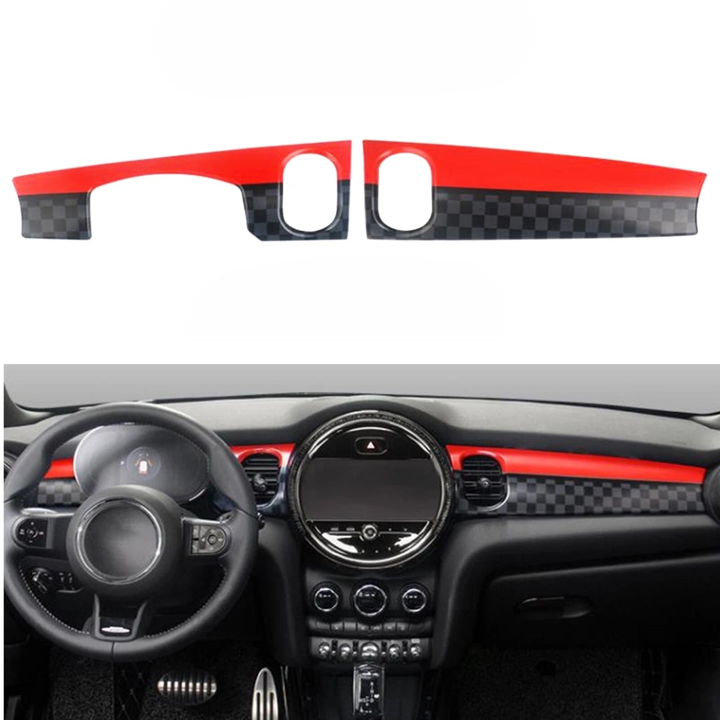 1 Set Center Console Panel Cover for MINI Cooper F55 F56 F57 (2022-2023)