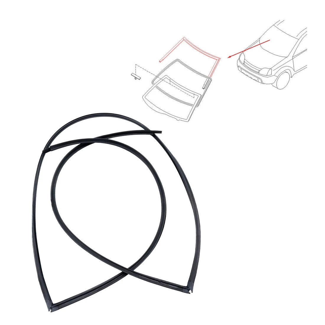 Front Upper Windshield Moulding for Nissan X-Trail 2000-2007