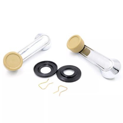 Chrome Door Handle Beige x2 for Toyota Corolla KE20 KE25 DX SR5 Wagon 1970-1978