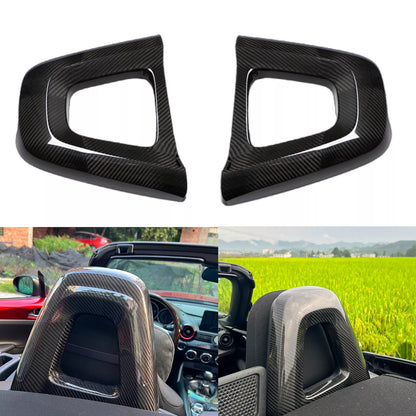1 Pair Seat Back Cover for Mazda MX5 Miata ND (2016-2025) Carbon Fiber
