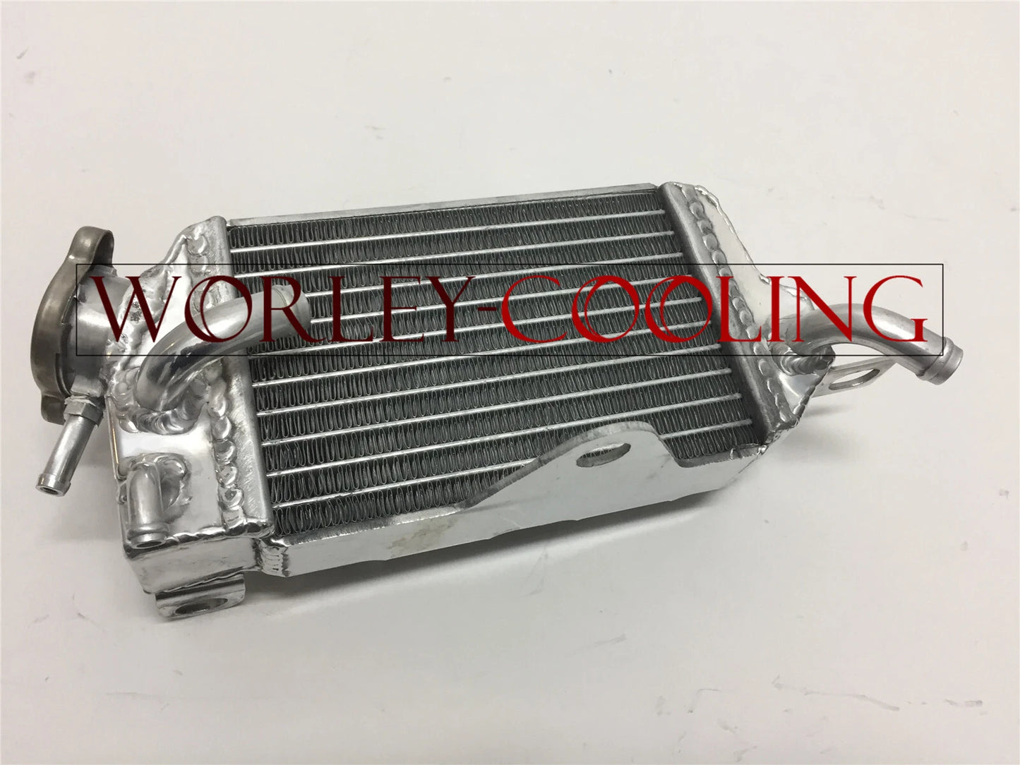 Aluminum Radiator + Blue Hoses for Kawasaki KX125 (1990-1991)