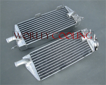 Aluminum Radiator + Blue Hose for Husqvarna AE/CR/WR/XC 400/430/500 (1984-87)