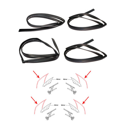 Door Glass Run Channel Seal for Honda Civic 2006-2011