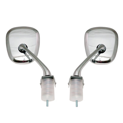 Chrome Fender Mirrors x2 for Mitsubishi Dodge Plymouth Colt Champ Mirage 1978-1989