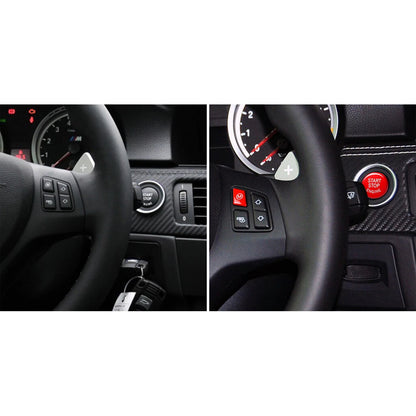 1 x Red Start Stop Button + M Cover Cap for BMW 3 Series M3 E90 E91 (2007-2013)
