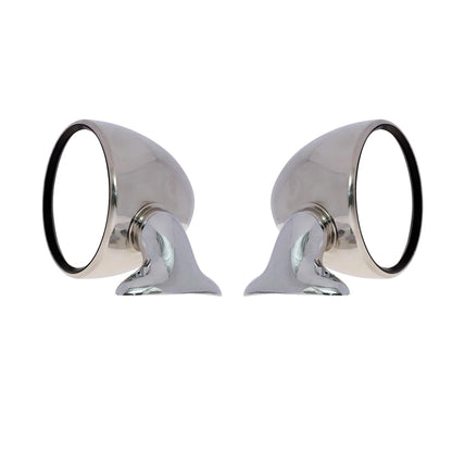 Chrome Fender Mirrors x2 for Datsun Nissan S30 Fairlady Z 240Z 260Z 280Z 1969-1978