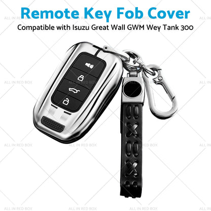 Alloy Key Fob Cover for Great Wall GWM Wey Tank 300 (2021-2023)