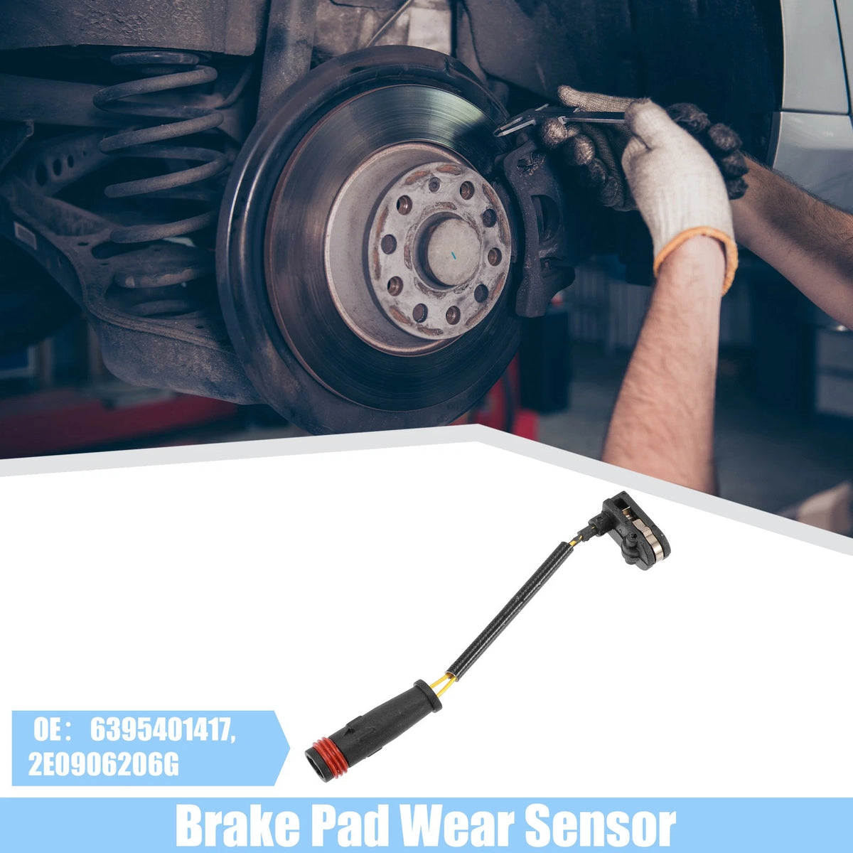 2 x Front Rear Disc Brake Pad Wear Sensors for Mercedes-Benz Sprinter ...