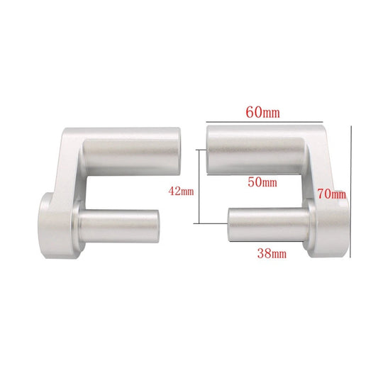 1 Pair Chrome Handlebar Riser Clamp for BMW R1250RT (2014-2023)