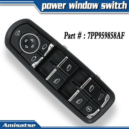1 x Front Left Master Power Window Switch for Porsche (2017-2023)