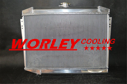 Aluminum Radiator + Fan for Jeep Cherokee/Wagoneer J10 J20 5.9 V8 (1972-1988)