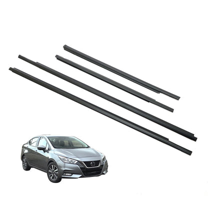 Rear Door Belt Molding Set for Nissan Almera Versa Latio Sunny 2011-2019
