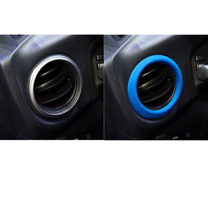 1 x Blue Leather Center Console Air Outlet Cover for Subaru BRZ, Toyota GT86 (2012-2020)