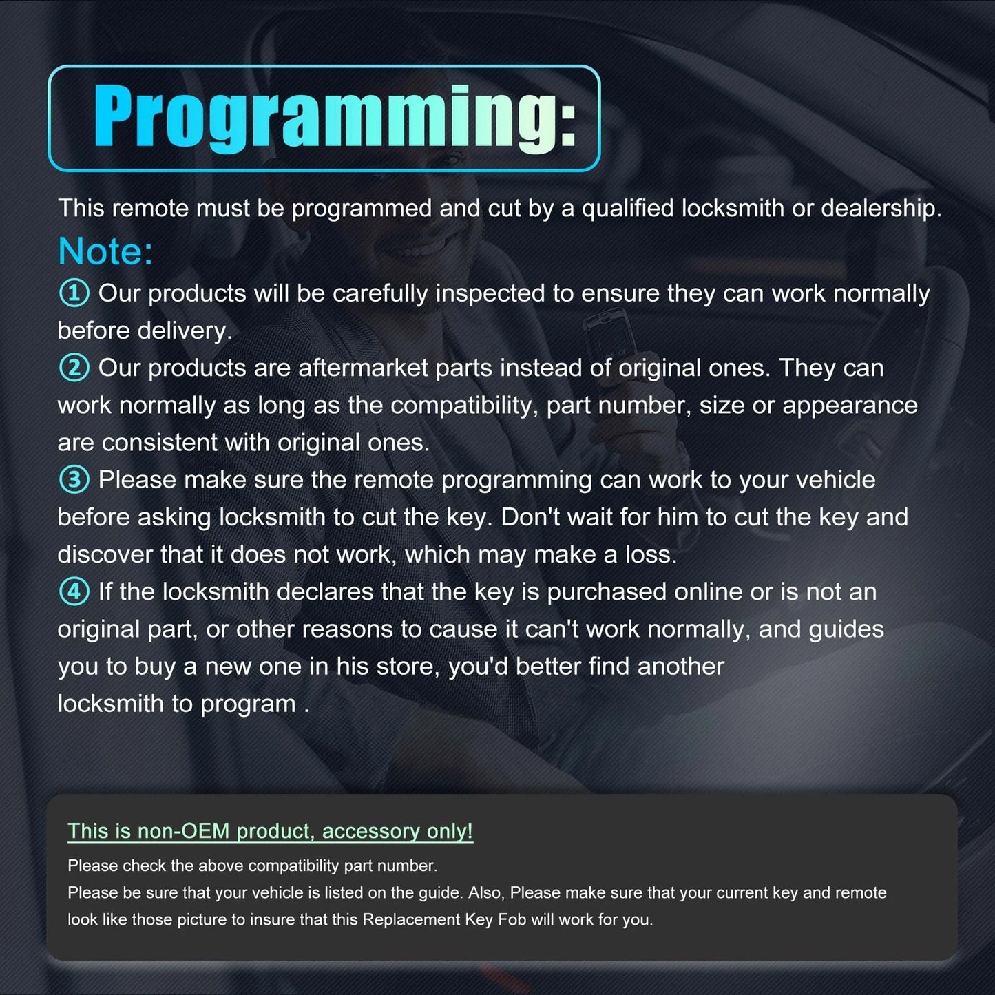 433MHz Keyless Entry Remote Ignition Transponder Key Fob for Honda Civic, Accord