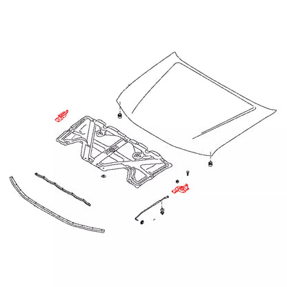 Bonnet  Hinge for Nissan Navara D40 2005-2021