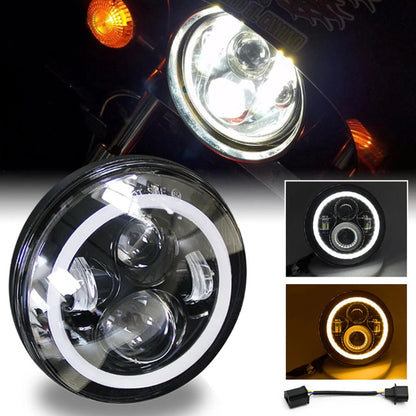 7" LED Headlight Hi/Lo Beam DRL for Jeep Wrangler TJ JK CJ (1997-2023)