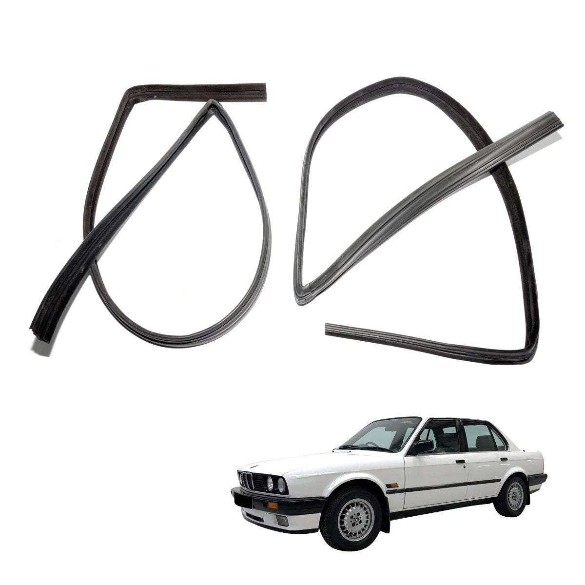 Door Window Glass Run Channel for BMW 3 Series M3 E30 Coupe 1984-1991