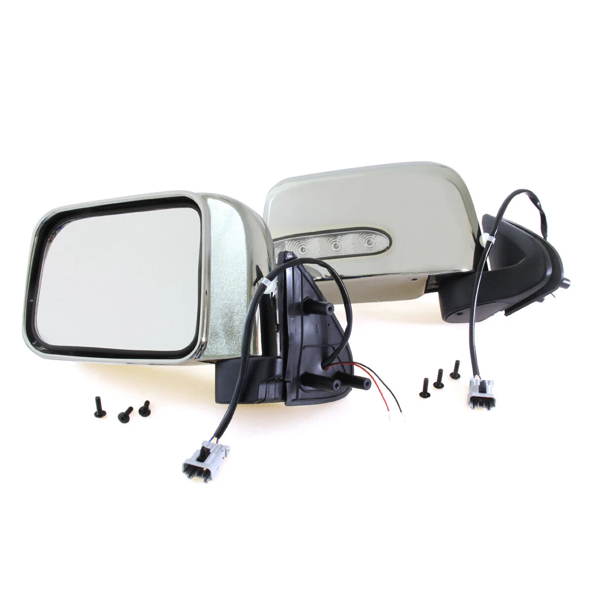 Chrome Electric Mirror LED for Nissan D22 Navara 1997-2004