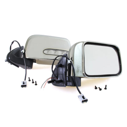 Chrome Electric Mirror LED for Nissan D22 Navara 1997-2004