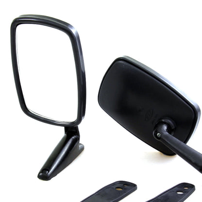 Black Fender Door Mirrors x2 for Datsun Fairlady Z 240Z 260Z 280Z 280ZX