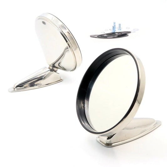 Chrome Door Mirror Set for Cadillac Fleetwood 1960-1979