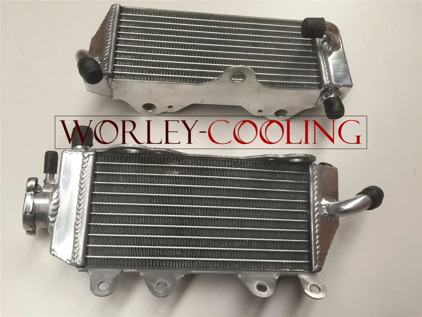 Aluminum Radiator & Yellow Hoses for Yamaha YZ125 (2002-2004)