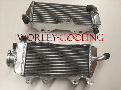 Aluminum Radiator & Yellow Hoses for Yamaha YZ125 (2002-2004)