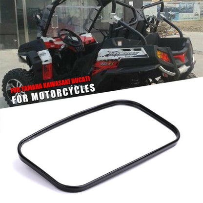 1.5" Rectangular Rear View Mirror Bar for Kawasaki Mule & Can-Am Commander (2010-2023)