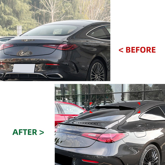 1 x Gloss Black Rear Boot Spoiler Lip for Mercedes Benz CLE Coupe (2024)
