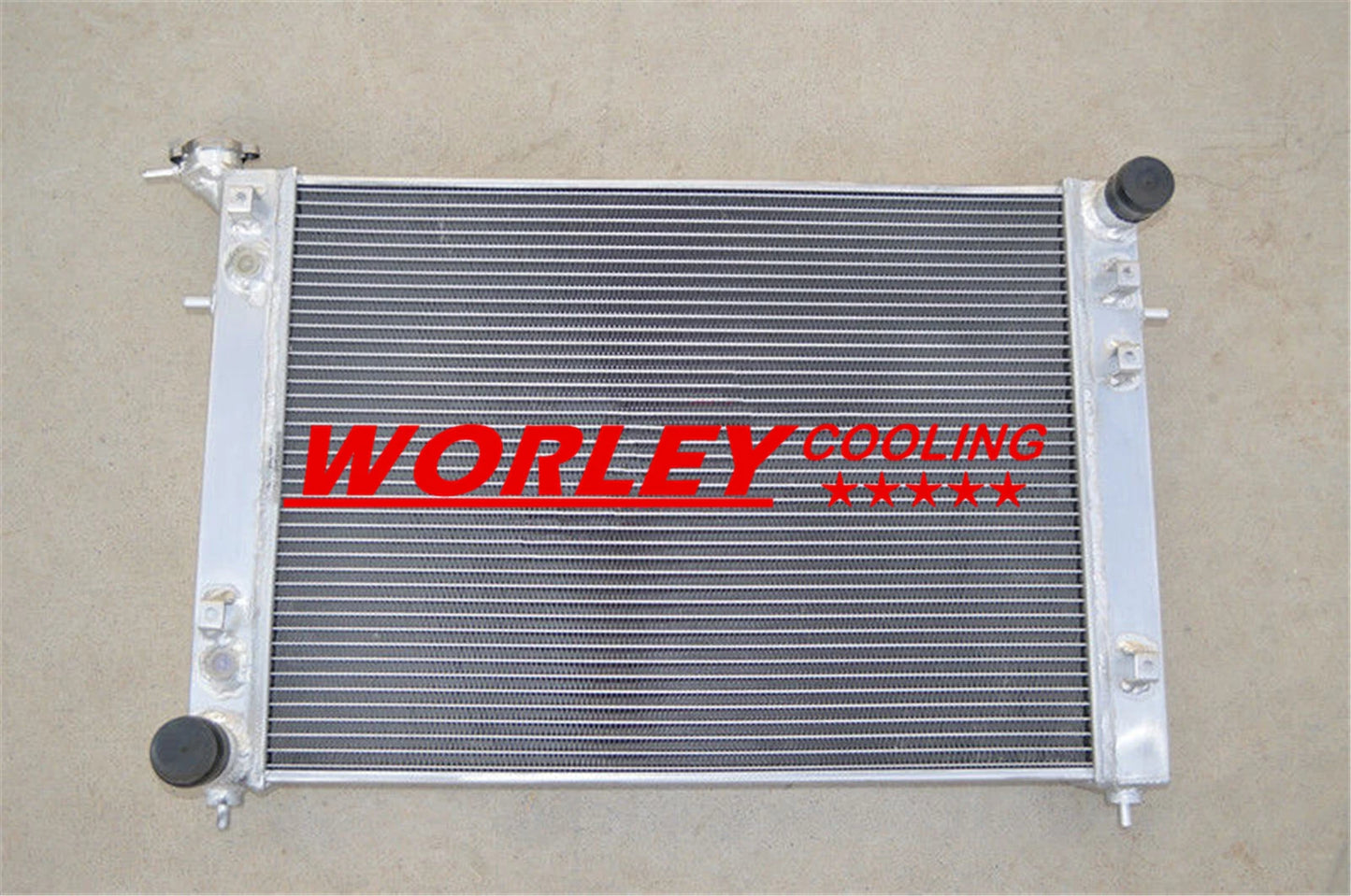 Aluminum Radiator + Black Hoses for Holden Commodore VS V6 3.8L (1995-1997)