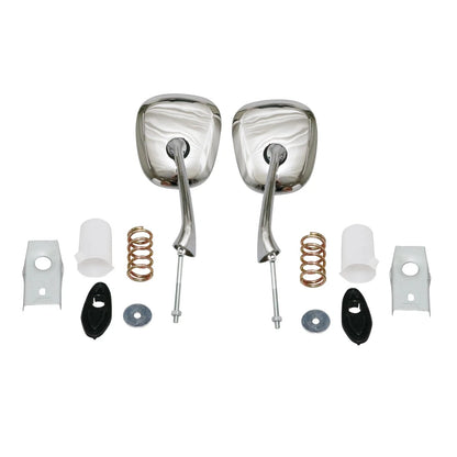 Chrome Fender Mirrors x2 for Mitsubishi Dodge Plymouth Colt Champ Mirage 1978-1989