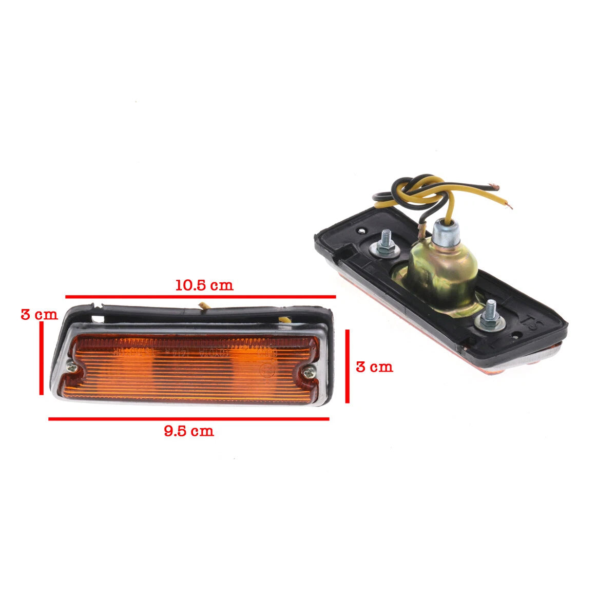 Front Side Marker Lightset for Toyota Corolla Sedan E20 KE25 TE27 1970-1978