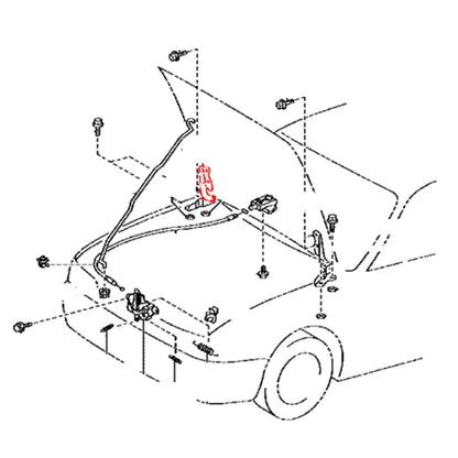 Bonnet Hinge x2 for Toyota Corolla Sedan 4DR 1991-2001
