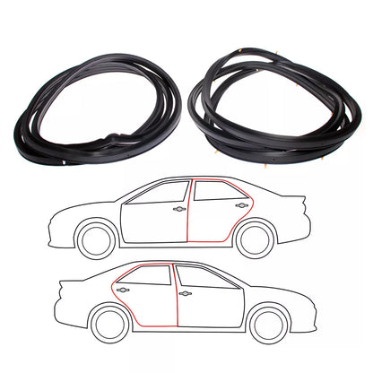 Door Weatherstrip x2 for Daihatsu Mira L80 Cuore Handivan 1980-1985