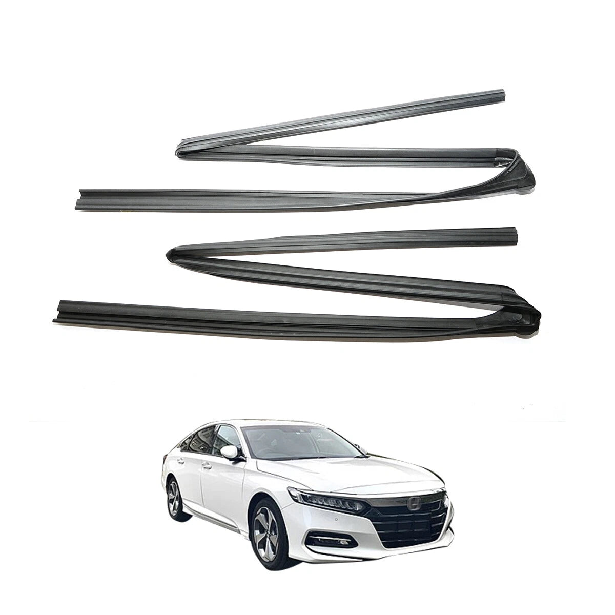 Rear Door Window Glass Run Channel for Honda Accord Sedan 2008-2011