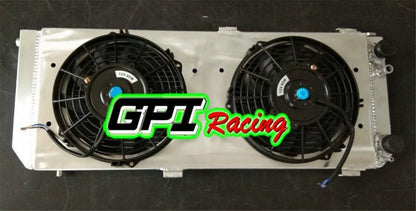 Aluminum Radiator + Fan + Shroud for Audi 100 44, 44Q, C3 1.8 quattro (1982-90)