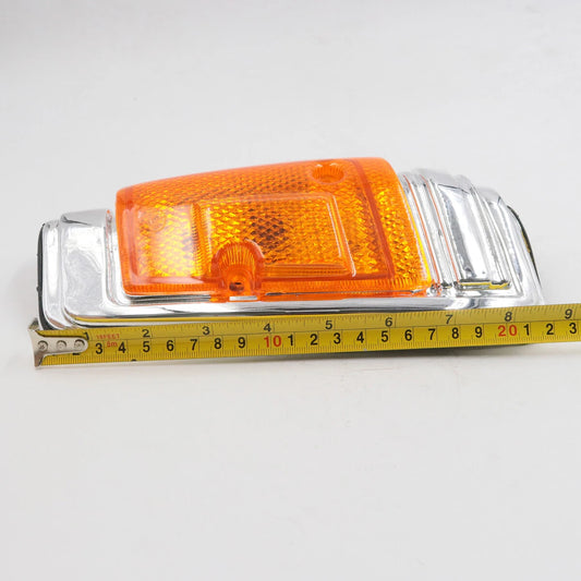Front Signal Lights Chrome x2 for Nissan Datsun 720 1980-1989