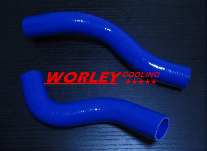 Aluminum Radiator + Blue Hose for Landcruiser HDJ78 HDJ79 HZJ78 HZJ79 (1990-2007)