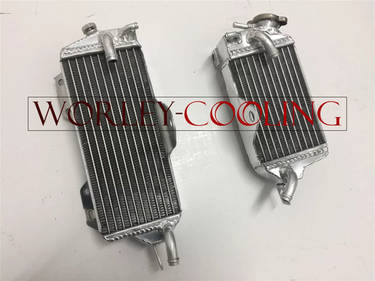 Aluminum Radiator + Blue Hoses for Kawasaki KX125 KX 125 (1990-1991)