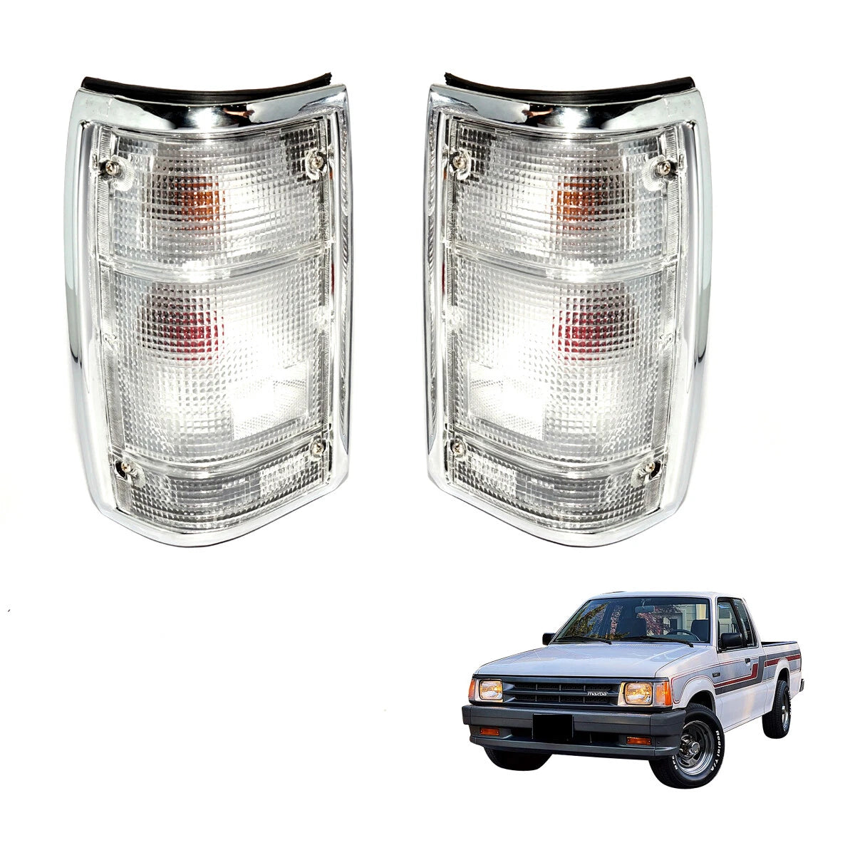 Chrome Rear Tail Light for Mazda B Series Bravo B2000 B2200 B2500