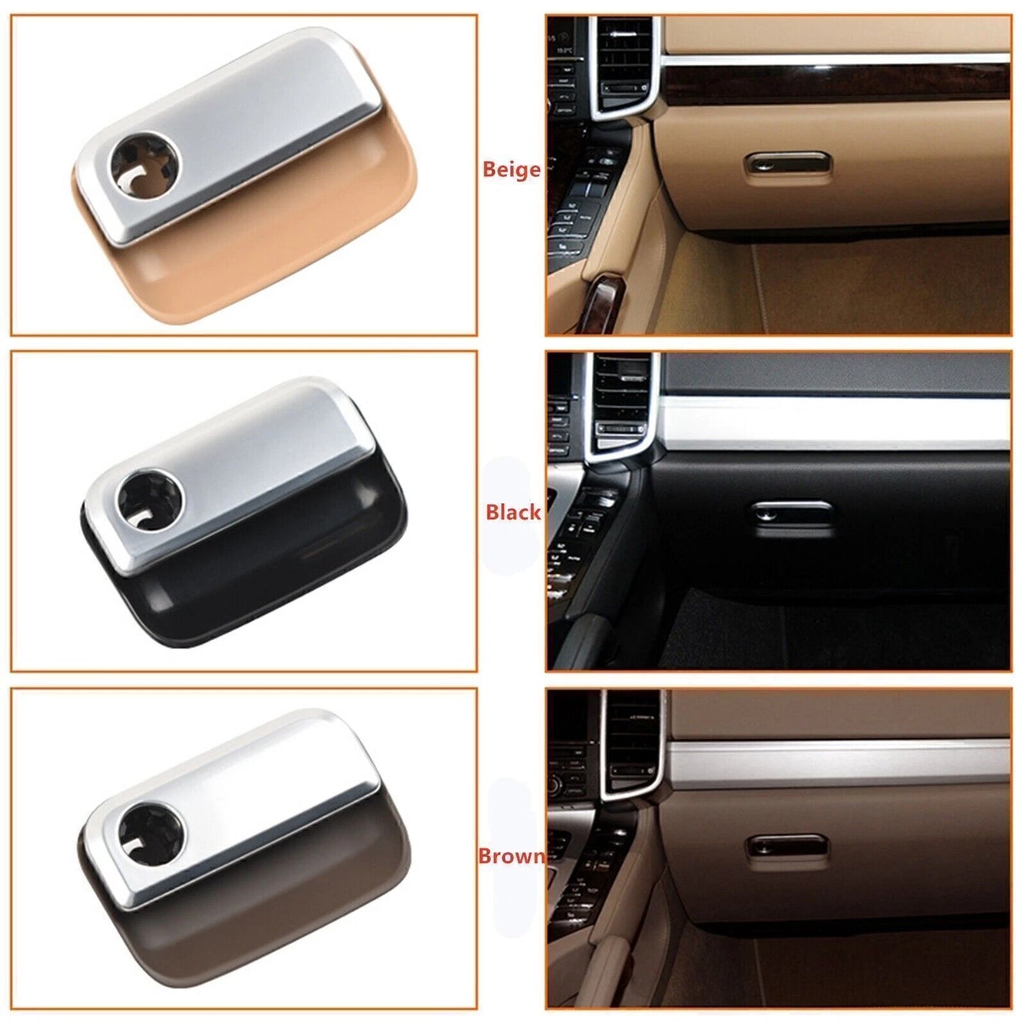 1 x Glove Box Pull Handle Cover for Porsche Cayenne (2010-2018)