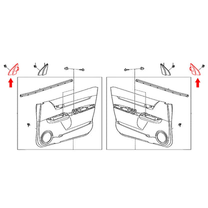 Front Door Lower Frame Bracket for Toyota Hilux Revo 2015-2023
