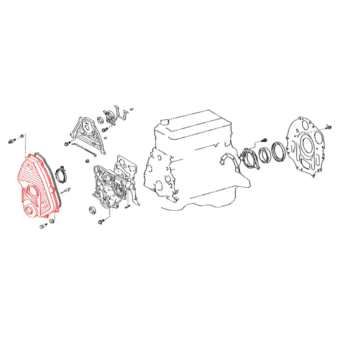 Timing Chain Belt Cover for Toyota 5LE 2005-2012
