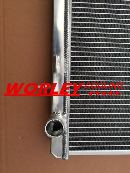 Aluminum Radiator + Blue Silicone Hose + Shroud + Fan for Silvia S13 (1989-1994)