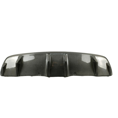 1 x Black Carbon Fiber Rear Bumper Diffuser for BMW E71 X6 (2008-2015)