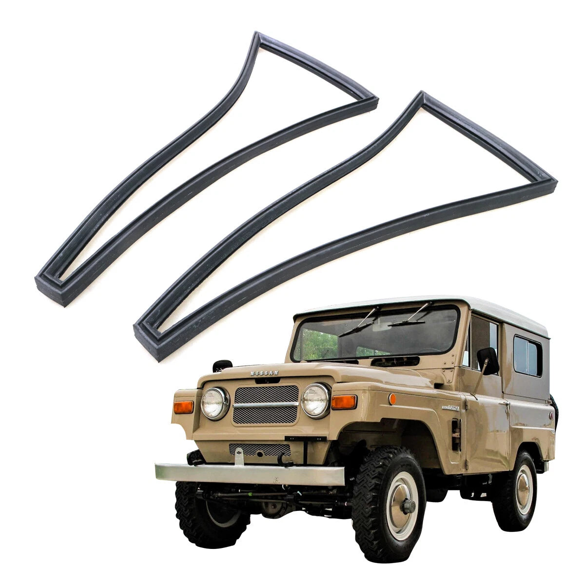 Vent Rubber Weatherstrip Quarter Seal for Nissan Datsun Patrol G60 1960-1980