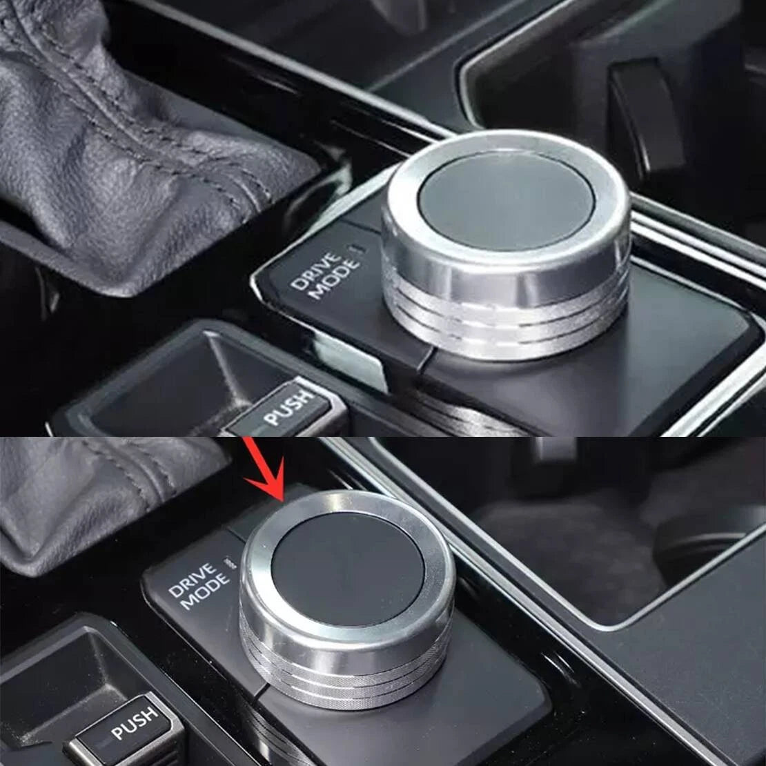 Alloy Drive Mode Knob & Side View Knob Trim Cover for 2022-2024 Tundra