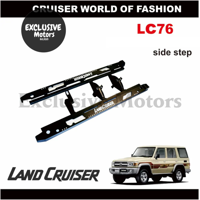 Side Pedals/Running Boards For Toyota Lc76 Land Cruiser - Welcome Pedal Modification