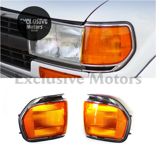 Signal Lights (Pair) For Toyota Land Cruiser Lc80 Fj80 Us Version (1990-1997)