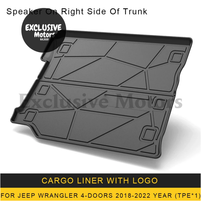 Tpe Cargo Liner Mat For Jeep Wrangler Jl (2018-2023)